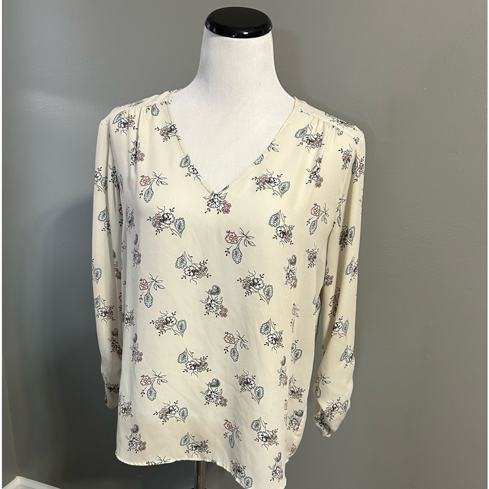 Loft‎ women’s blouse, size medium, three-quarter sleeves